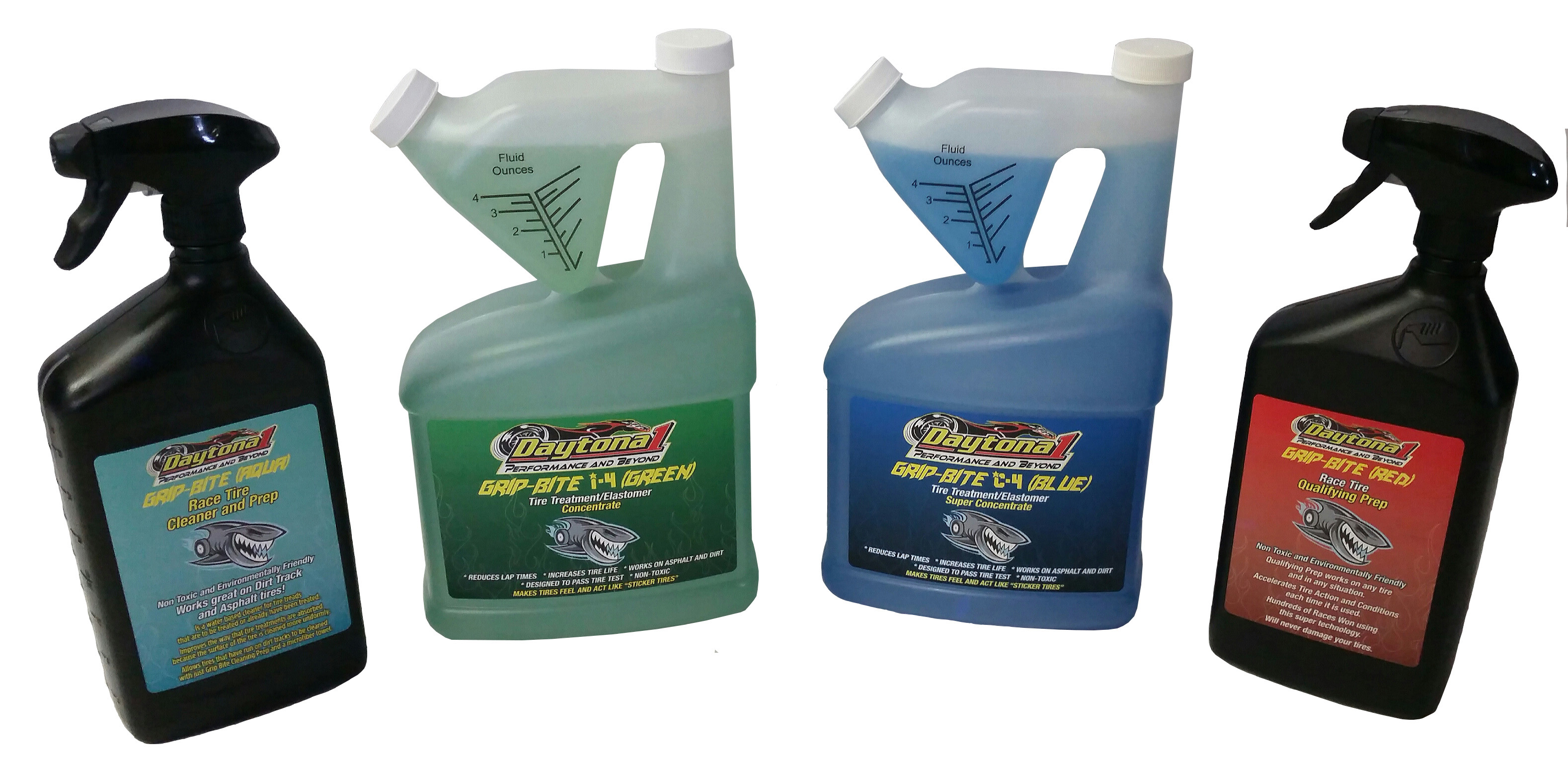 Grip-Bite Tire Cleaner & Prep (Aqua) - Daytona 1 Performance